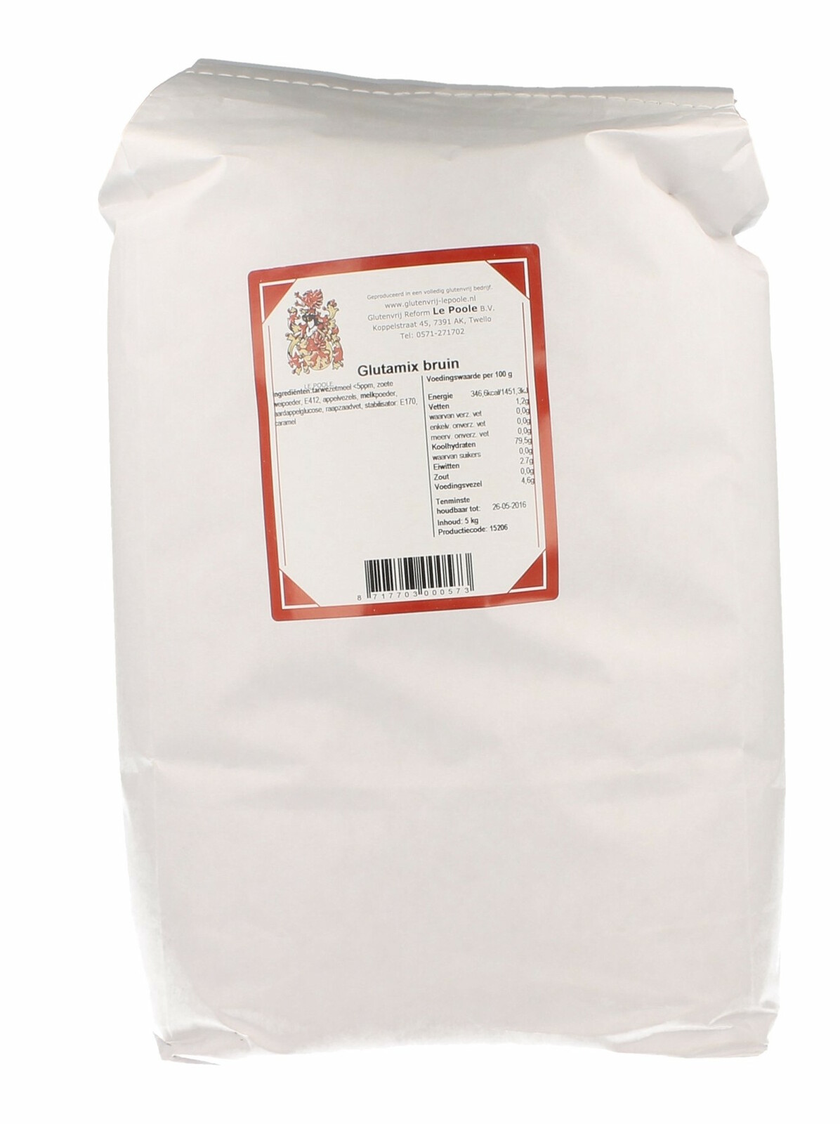 Le Poole Glutamix Bruin 5000gr