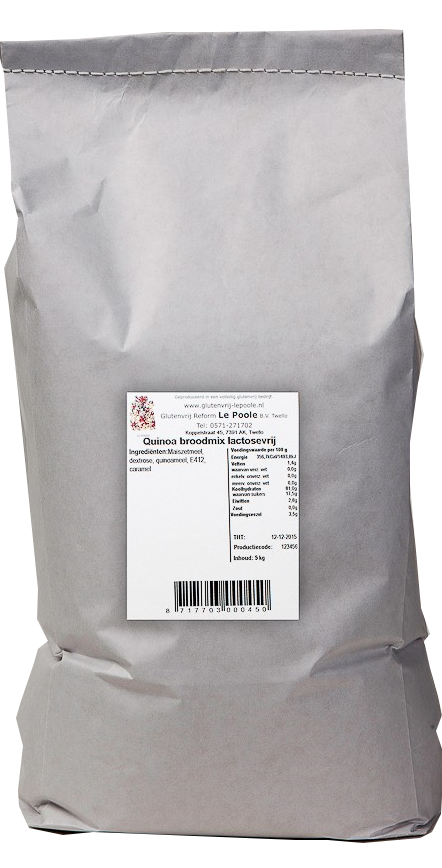Le Poole Quinoa Broodmix Lactosevrij 5kg