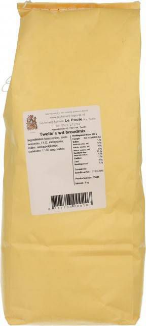 Le Poole Twello's Witte Broodmix 1kg