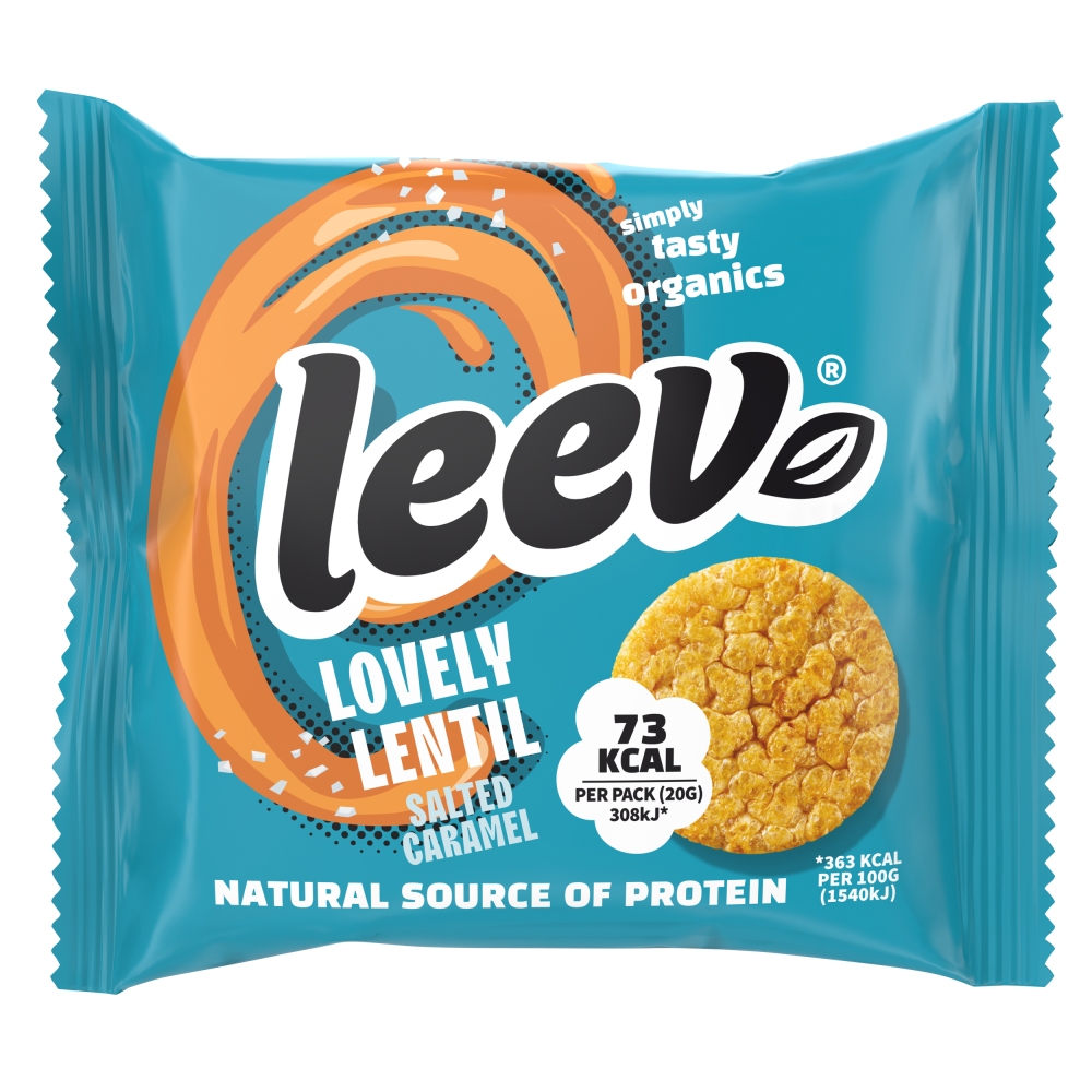 Leev Bio Lovely Lentil Cakes Caramel Multipack