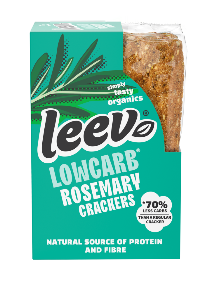 Leev Rosemary Lowcarb Crackers afbeelding
