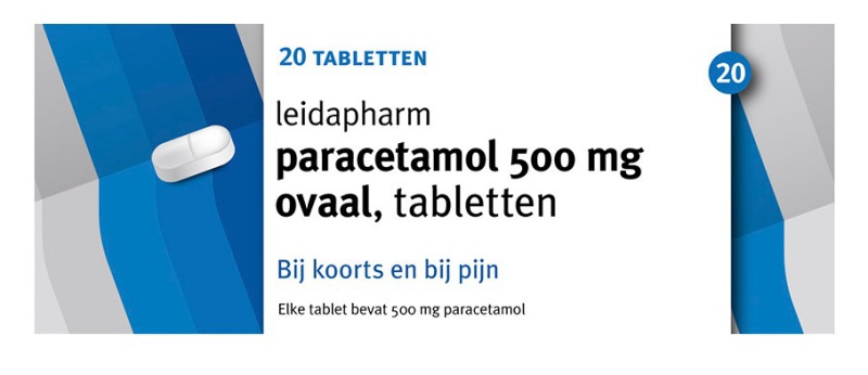 Leida Paracetamol Ovaal 500mg