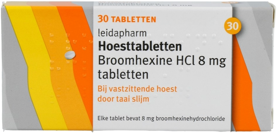 Leidapharm Broomhexine HCI 8 mg Hoesttabletten