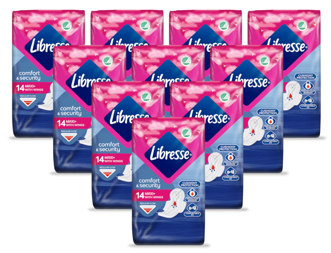 Libresse Comfort & Security Maandverband Maxi Plus Multiverpakking afbeelding