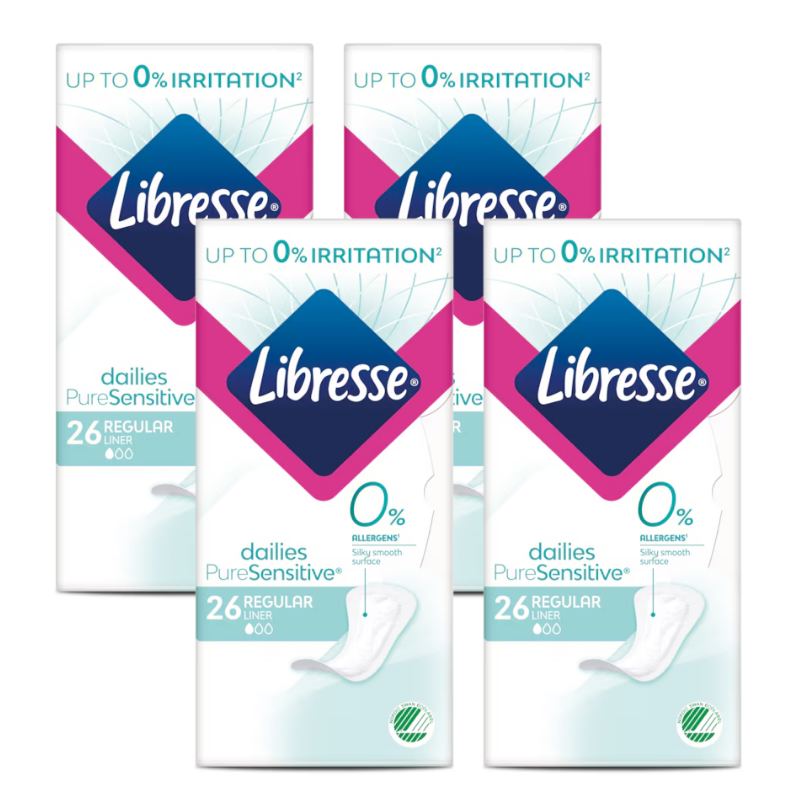 Libresse Dailies Pure Sensitive Inlegkruisjes Multiverpakking afbeelding