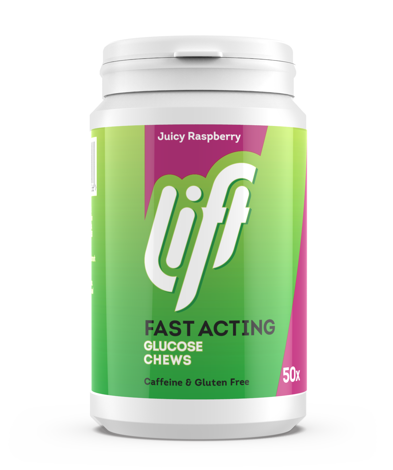 Lift Fast Acting Glucose Kauwtabletten - Framboos