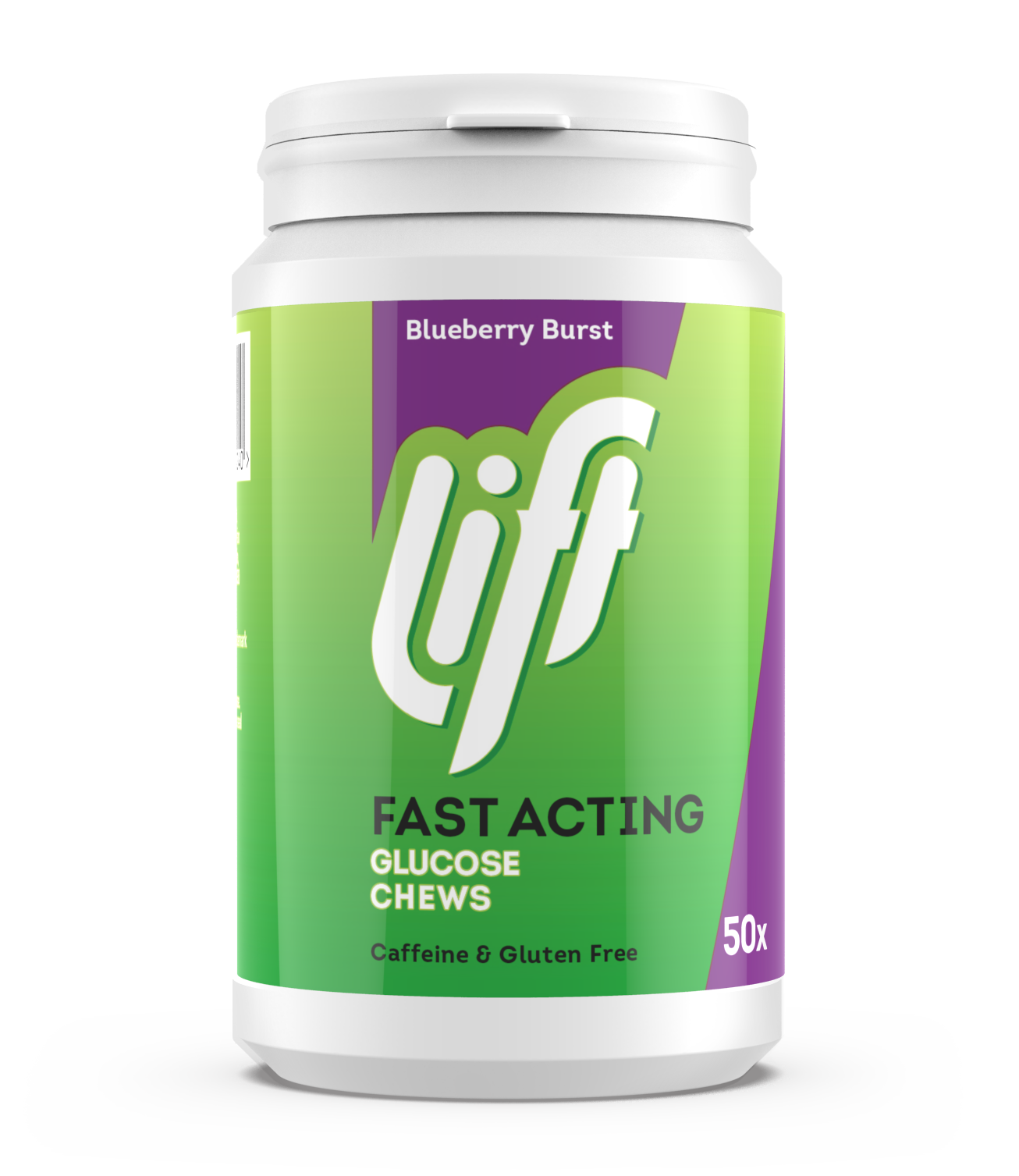 Lift Fast Acting Glucose Kauwtabletten - Bosbes