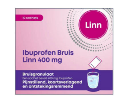 Image of Linn Ibuprofen Bruis Sachets 400mg 
