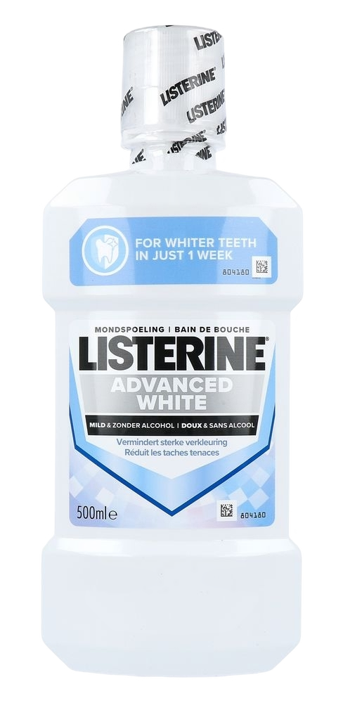 Listerine Advanced White Mild & Zonder Alcohol Mondspoeling afbeelding