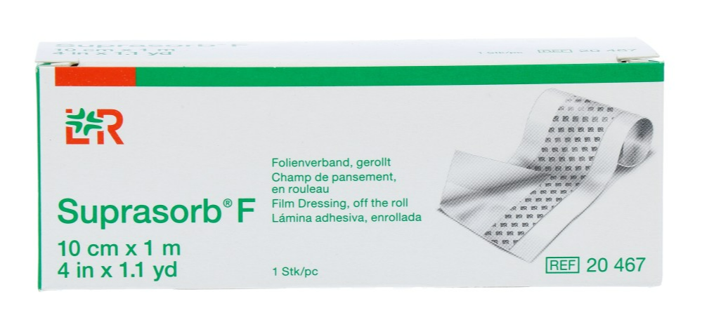 Lohmann & Rauscher Suprasorb F Folieverband Non-steriel 10cm x 1m