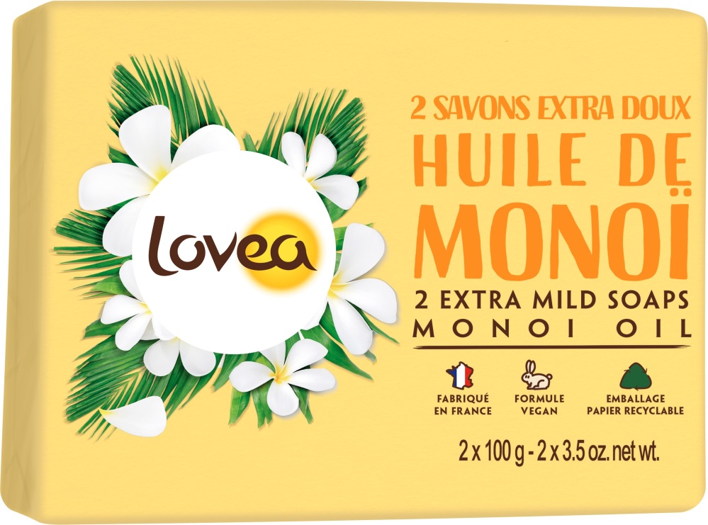 Lovea Handzeep Monoï des îles 2x 100 gram