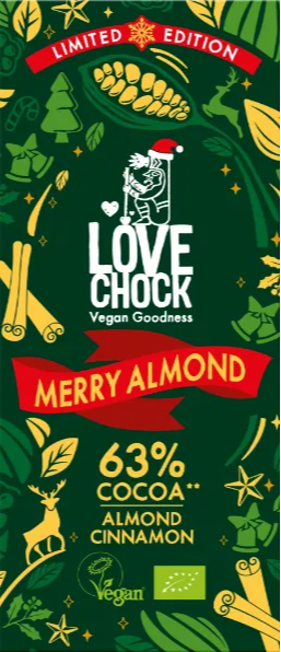 Lovechock Merry Almond Pure Chocolade afbeelding