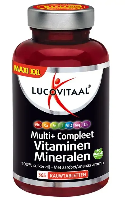Lucovitaal Multi+ Compleet Vitaminen Mineralen Kauwtabletten