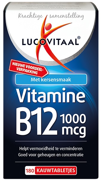 Lucovitaal Vitamine B12 1000mcg 180 Kauwtabletten
