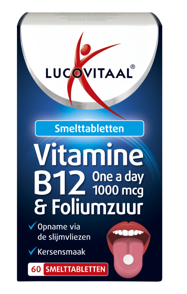 Lucovitaal Vitamine B12 & Foliumzuur Smelttabletten