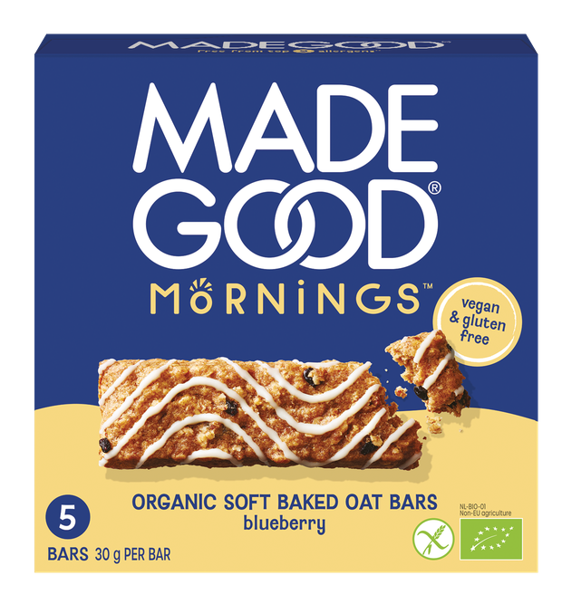 MadeGood Mornings Blueberry Soft Baked Oat Bars afbeelding