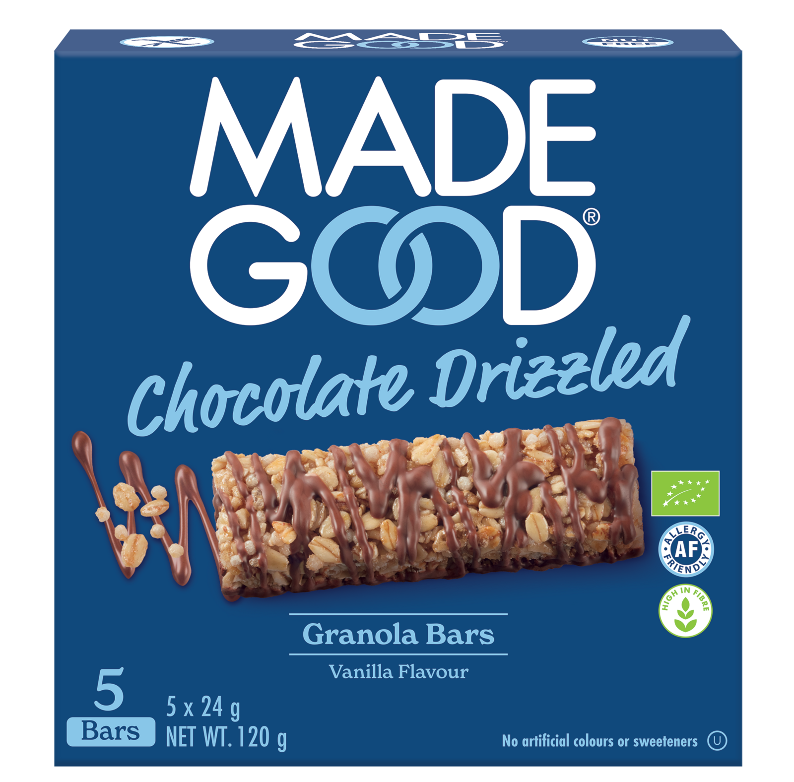 Made Good Chocolate Drizzled Granola Bars - Vanilla Flavor