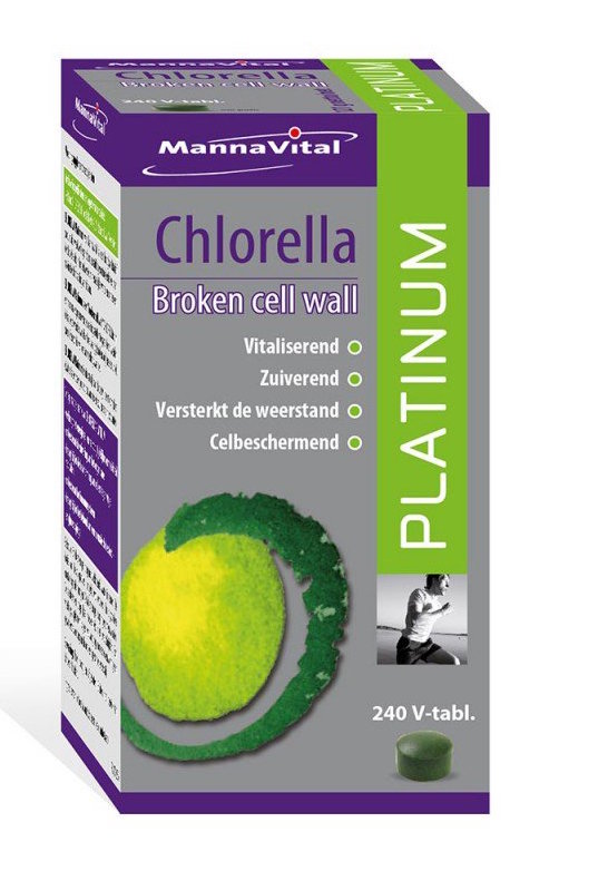 MannaVital Chlorella Platinum Tabletten afbeelding