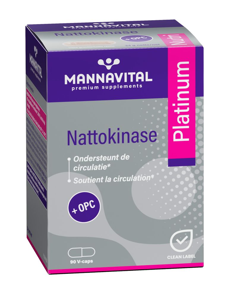 MannaVital Nattokinase Platinum Capsules afbeelding