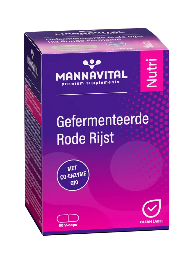 Mannavital Gefermenteerde Rode Rijst Capsules afbeelding