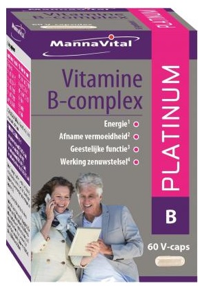 MannaVital Vitamine B-complex Platinum V-caps afbeelding