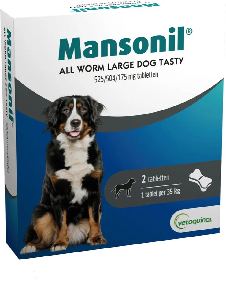 Mansonil All Worm Large Dog Tasty Tabletten afbeelding