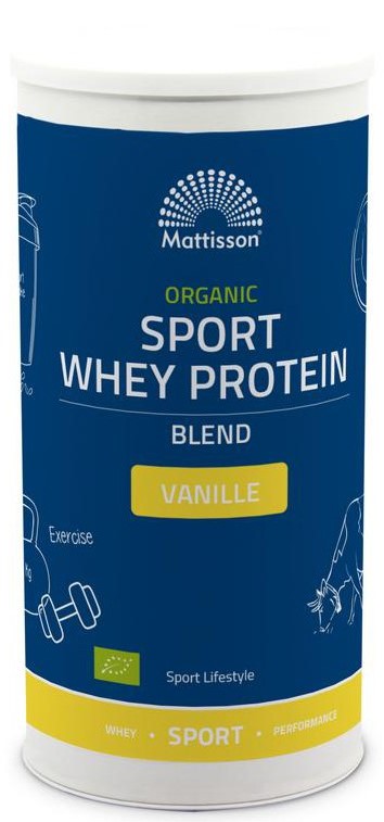 Mattisson Healthstyle Biologisch Sport Whey Protein Blend Vanille