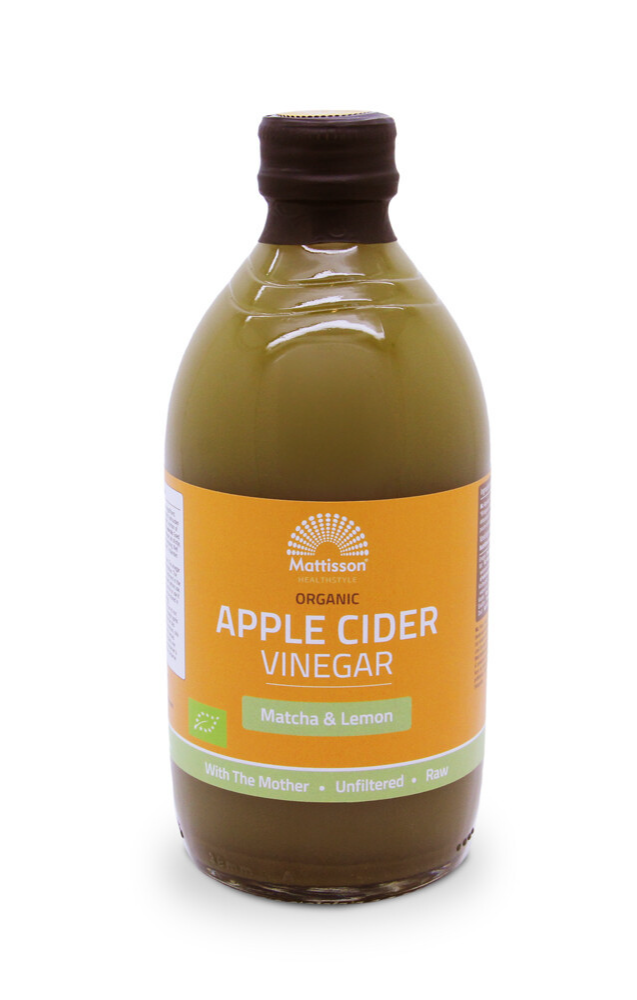 Mattisson HealthStyle Apple Cider Vinegar Appelazijn Matcha & Citroen