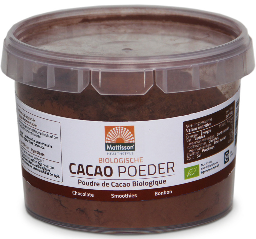 Mattisson HealthStyle Biologische Cacao Poeder afbeelding