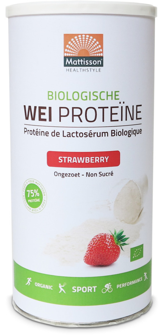 Mattisson HealthStyle Biologische Wei Proteïne Strawberry