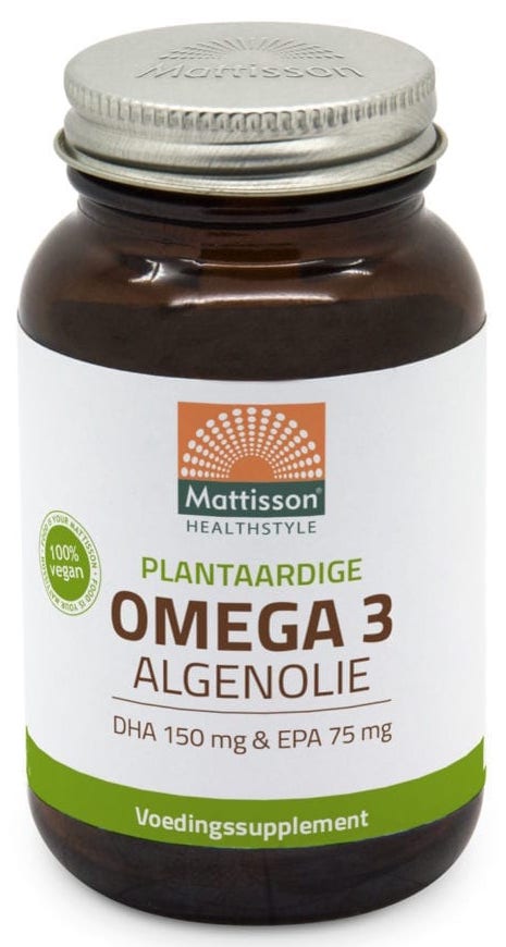 Afbeelding van Mattisson HealthStyle Omega 3 Algenolie Capsules