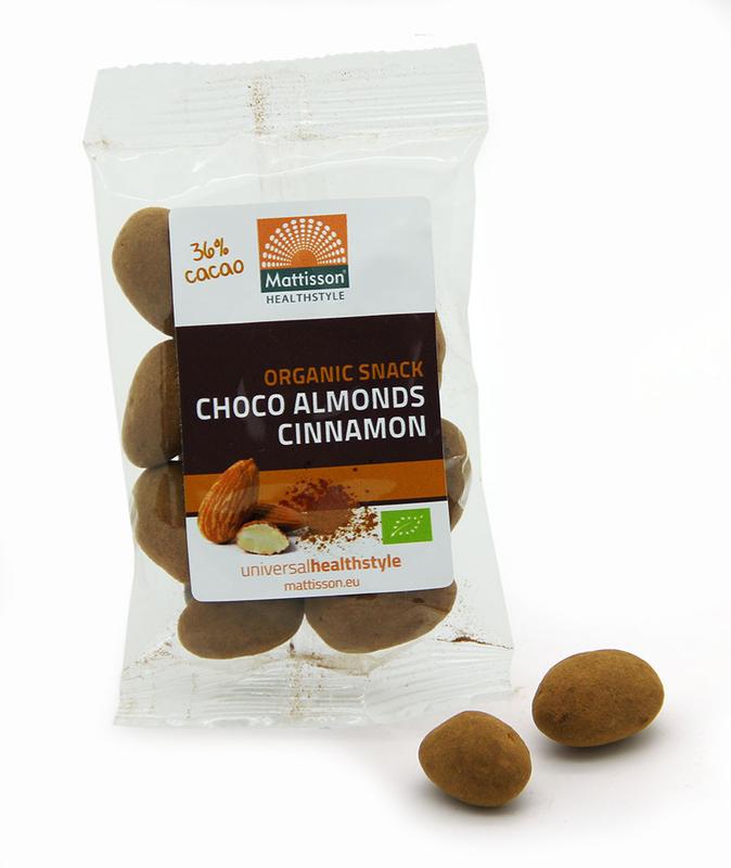 Mattisson HealthStyle Snack Choco Almonds Cinnamon