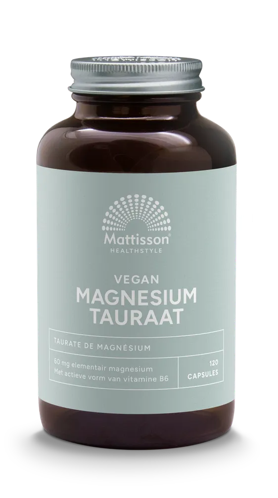 Mattisson HealthStyle Vegan Magnesium Tauraat Capsules afbeelding