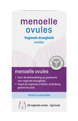 Menoelle® Ovules - Bij vaginale droogheid, irritatie, branderigheid en jeuk - Hormoonvrij - Ovules (10 stuks)