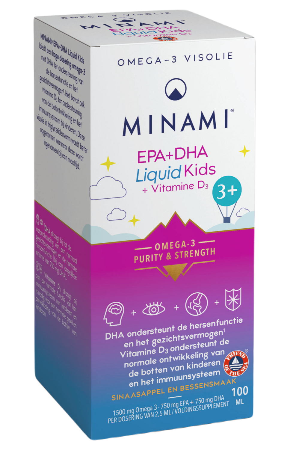 Afbeelding van Minami EPA & DHA liquid Kids - Vetzurenpreparaat
