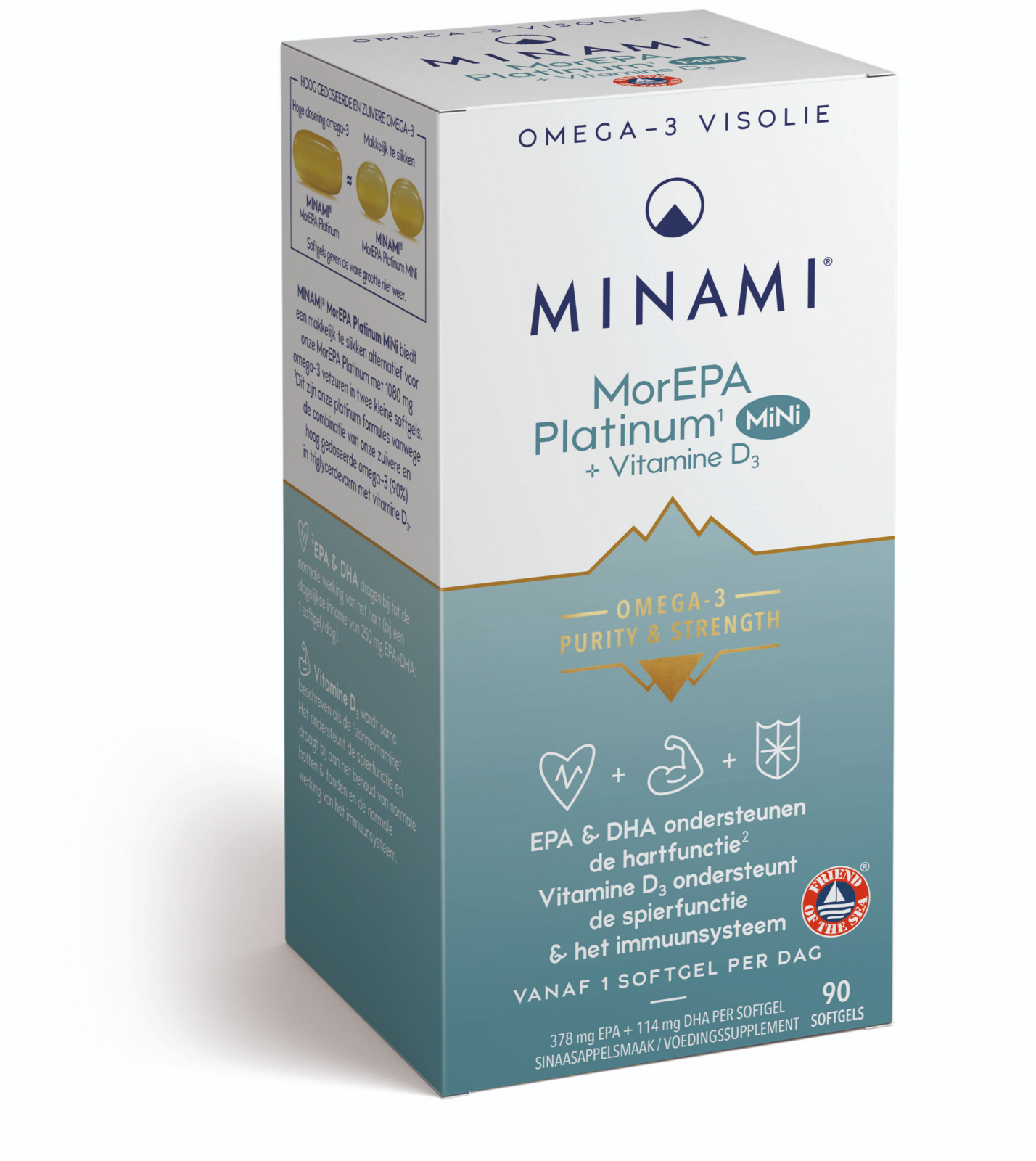 Afbeelding van Minami MorEPA Mini Platinum + Vitamine D3 Softgels