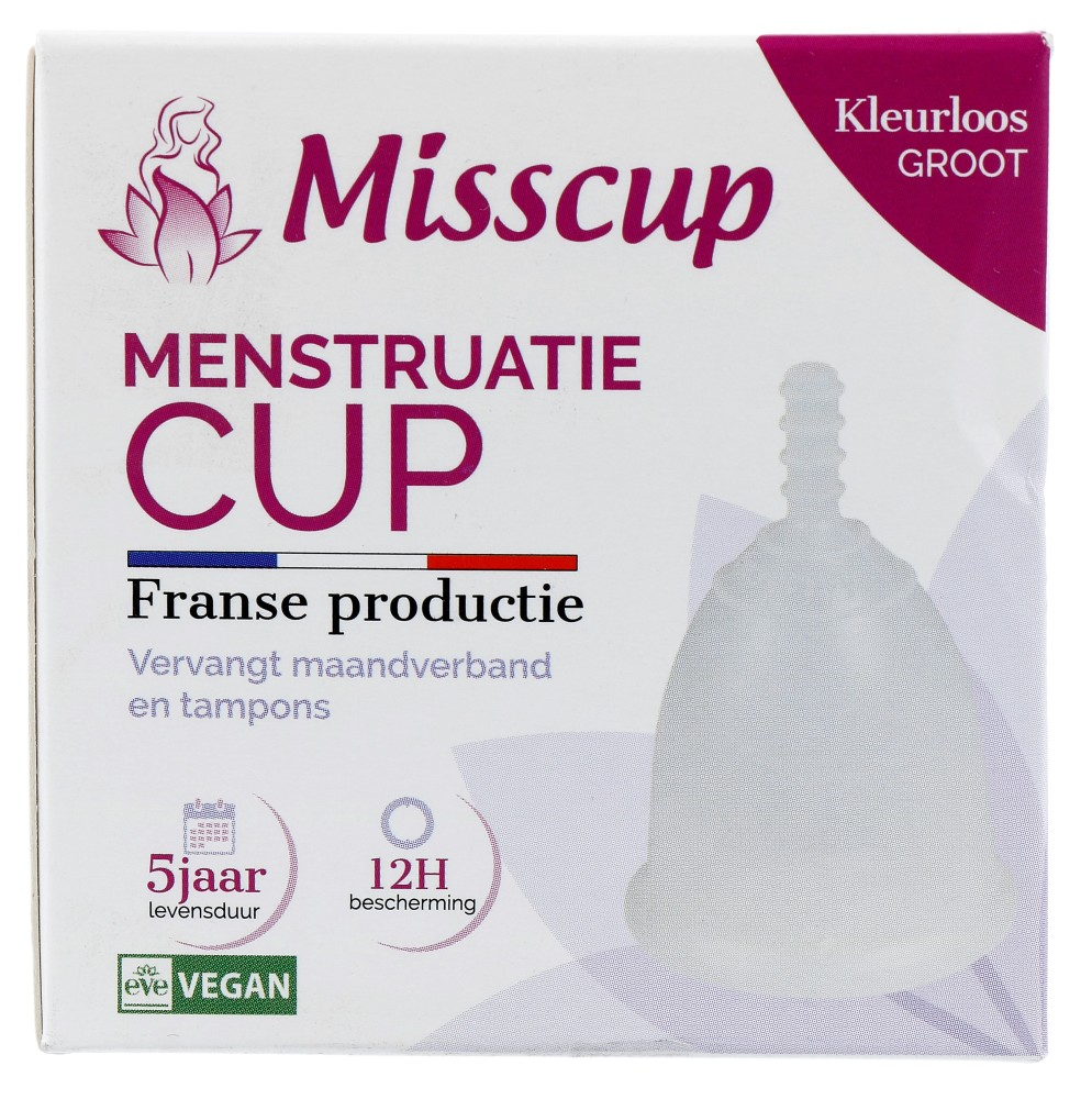 Image of Misscup Menstruatie Cup Groot Kleurloos