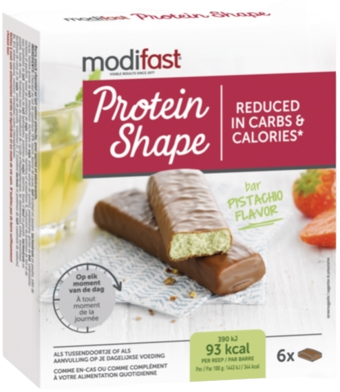 Modifast Protein Shape Reep Pistache afbeelding