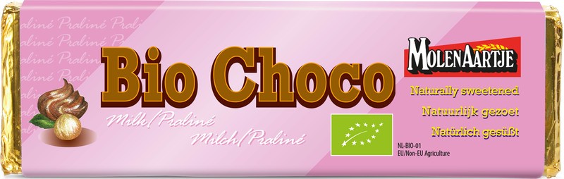Molenaartje Bio Chocoladereep Melk Praline