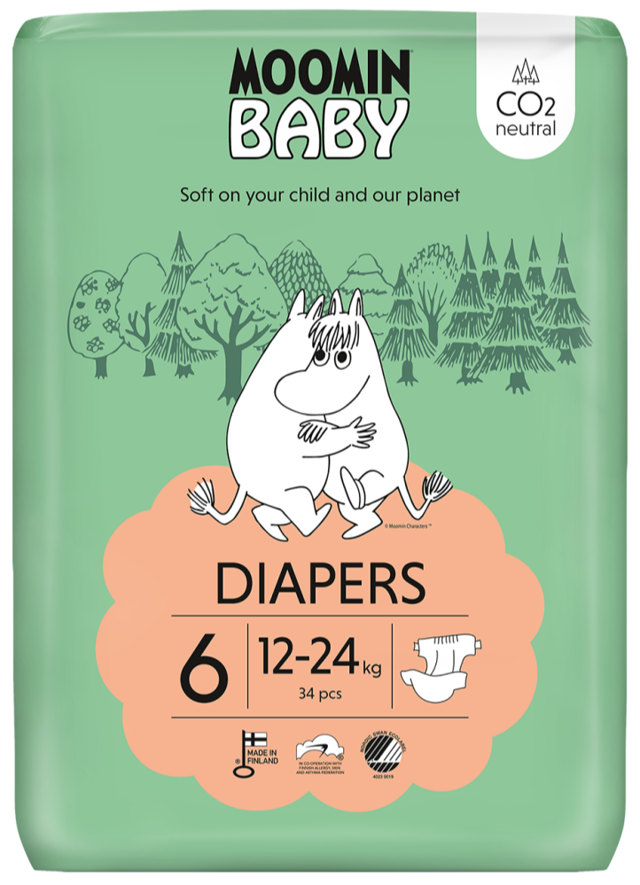 Muumi Moomin Baby Luier Maat 6 Junior