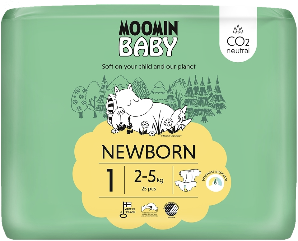 Moomin Baby Luier maat 1 Newborn