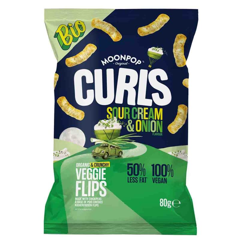 Moonpop Curls Sour Cream & Onion Veggie Flips