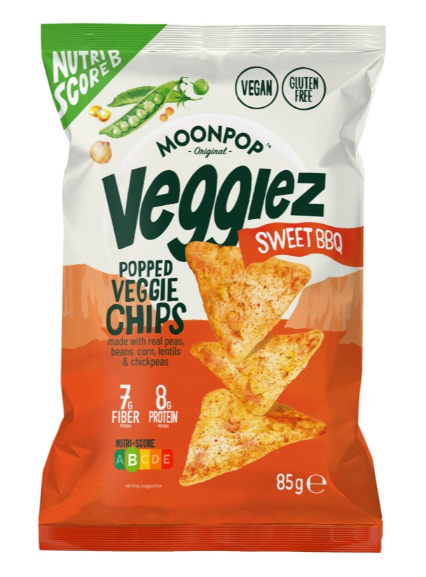 Moonpop | Veggiez | Sweet BBQ 85g | 1 x 85 g | Snel afvallen zonder poespas!