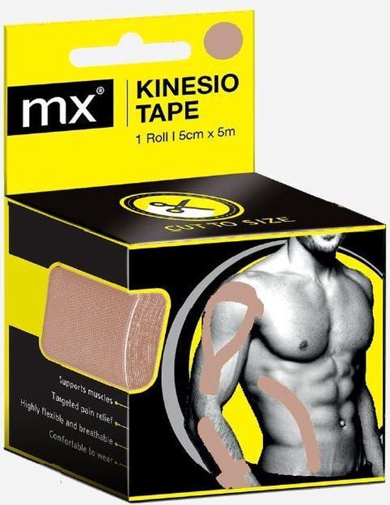 Image of Mx Health Kinesio Tape Beige 5cmx5m 