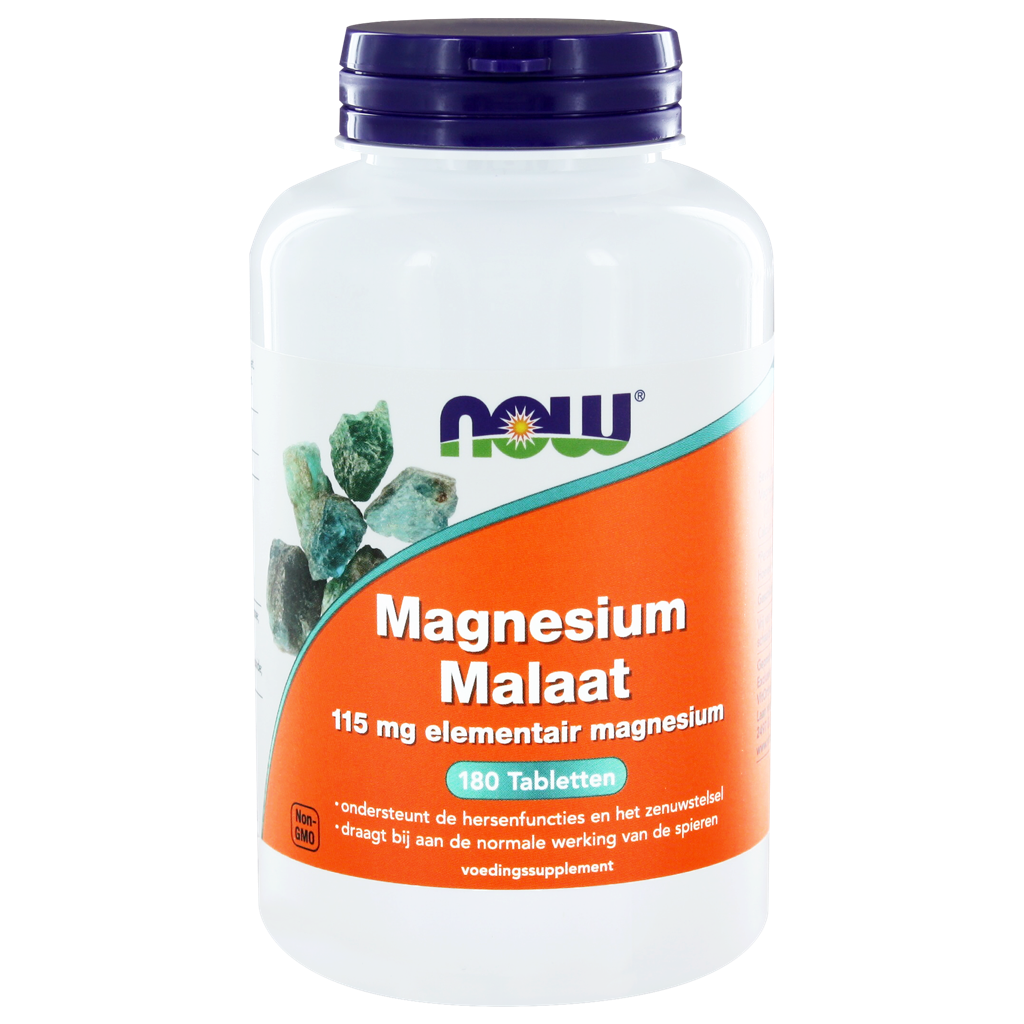 NOW Magnesium Malaat Tabletten