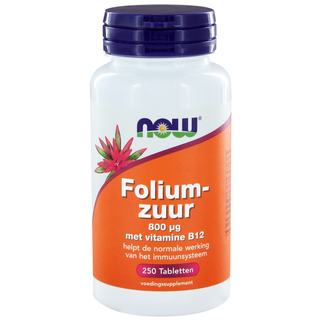 NOW Foliumzuur 800 g Tabletten