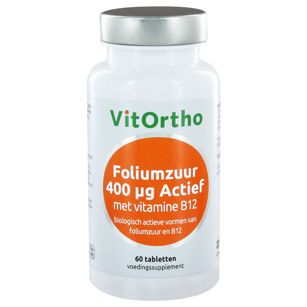 VitOrtho Foliumzuur Actief 400mcg Tabletten 60st