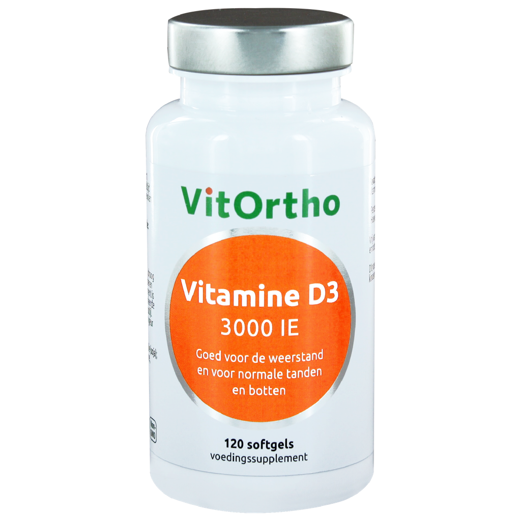 VitOrtho Vitamine D3 3000 IE Softgels 120st