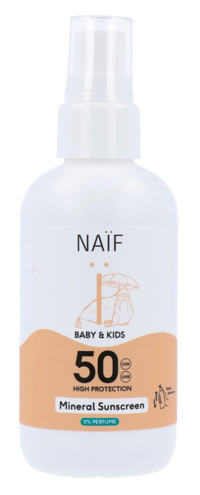 Image of Naif Care Baby&Kids Minerale Zonnebrand Spray 0% perfume SPF50