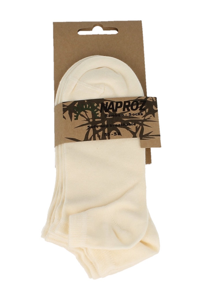 Naproz Airco Shortsok Dames Ecru 35-38 3 Paar